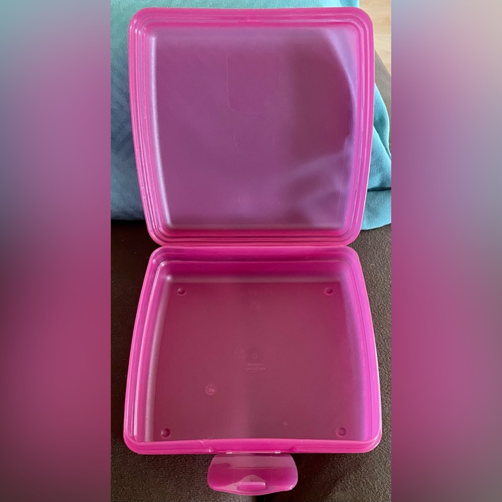 Tupperware Pink Storage Container - Picture 3 of 4